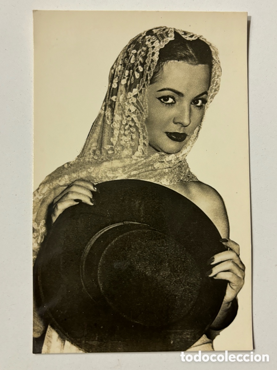 Cine: Antigua tarjeta postal de Sara Montiel M