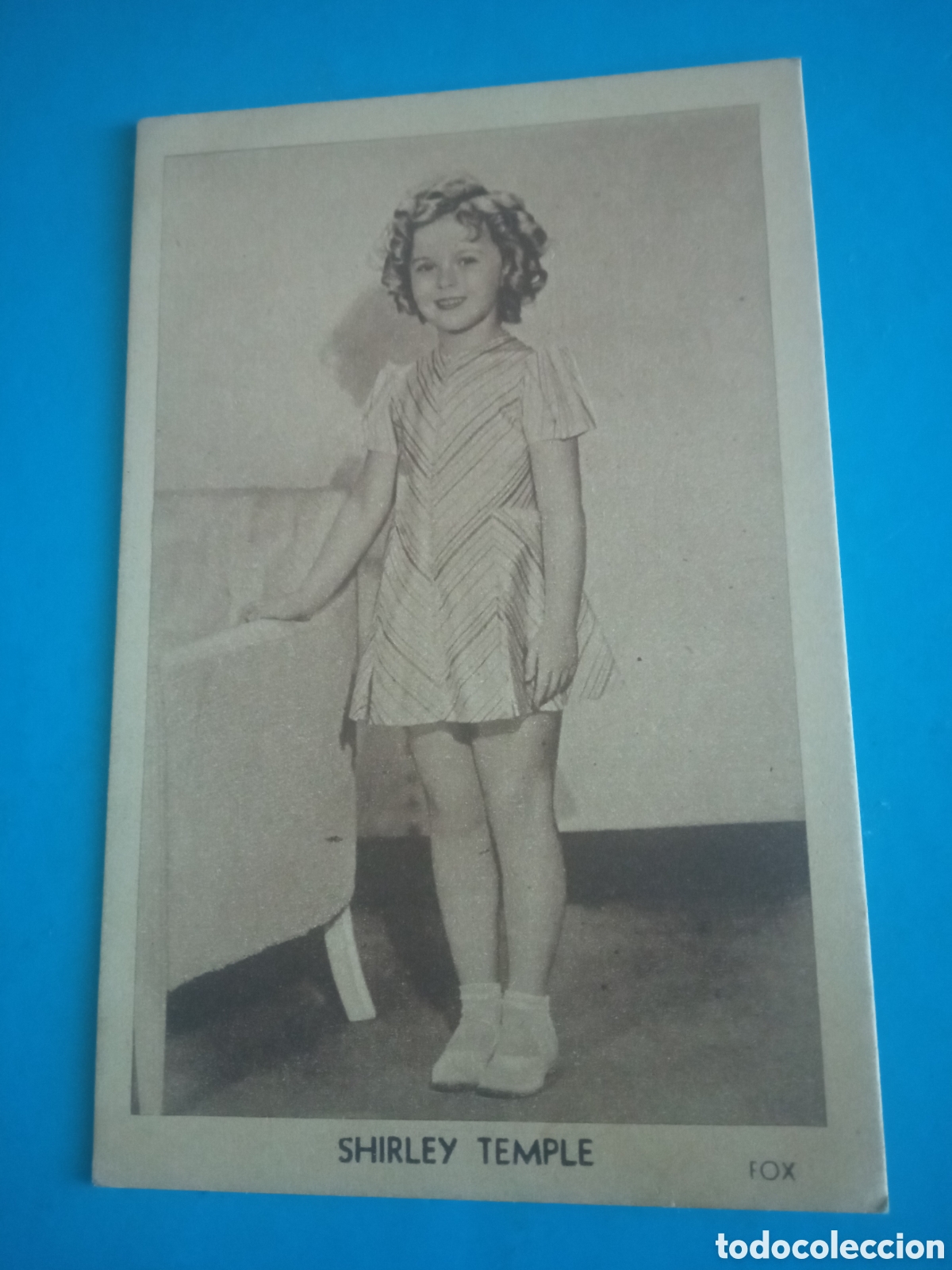 Cine: Antigua foto tarjeta de Shirley Temple