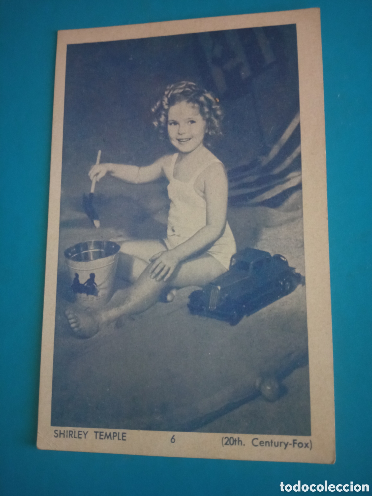 Cine: Antigua foto tarjeta de Shirley Temple