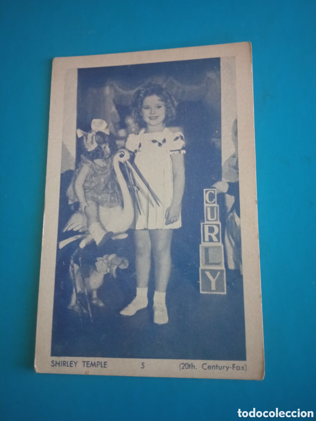 Cine: Antigua foto tarjeta de Shirley Temple