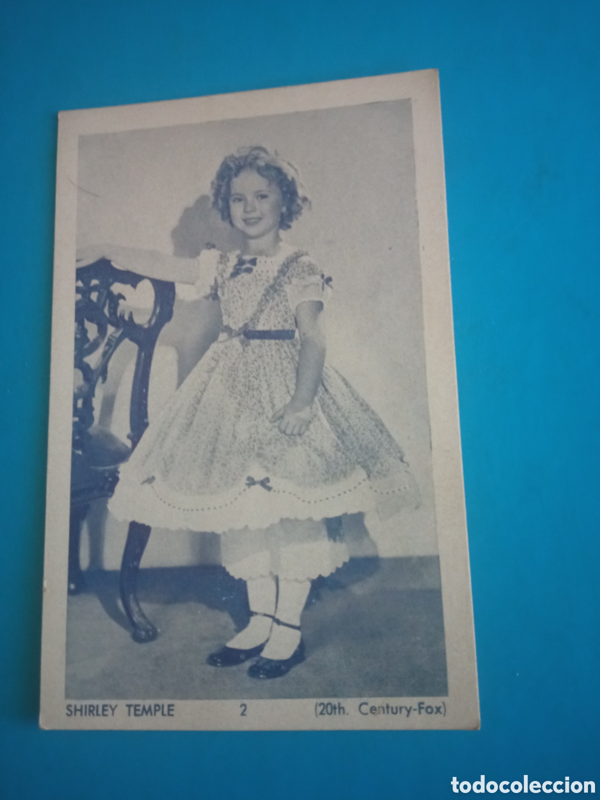 Cine: Antigua foto tarjeta de Shirley Temple