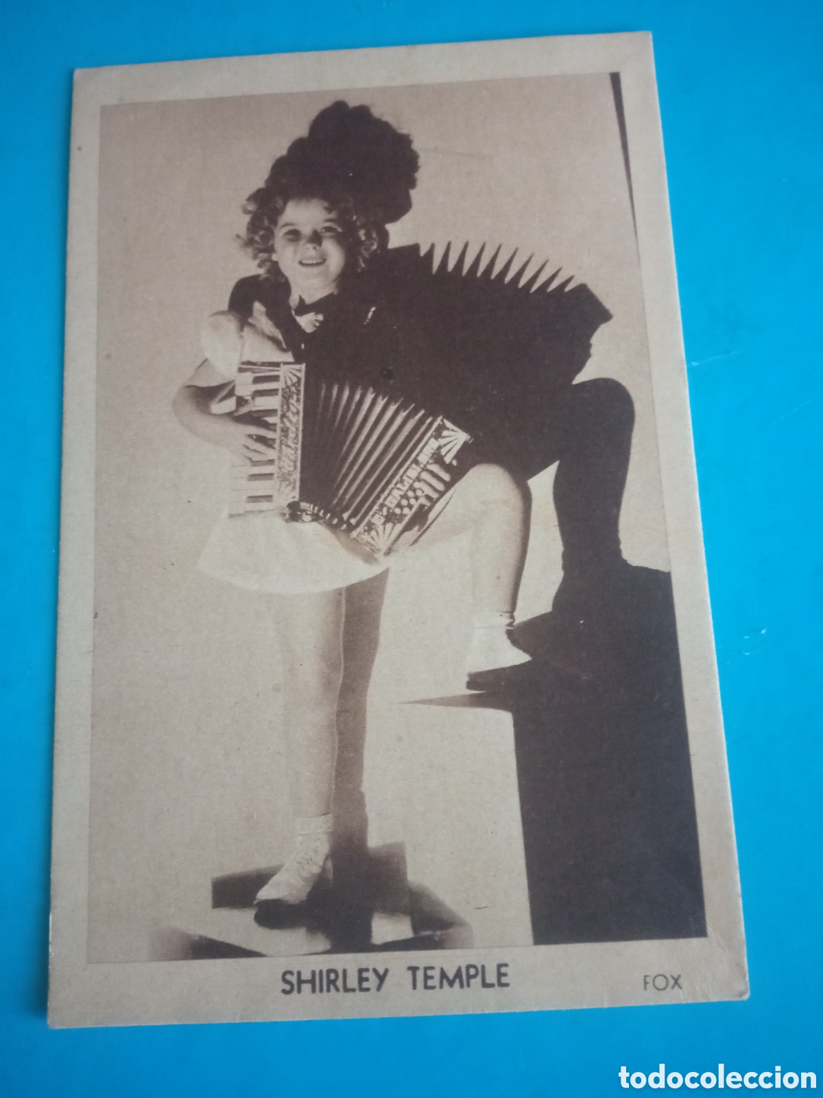Cine: Antigua foto tarjeta de Shirley Temple