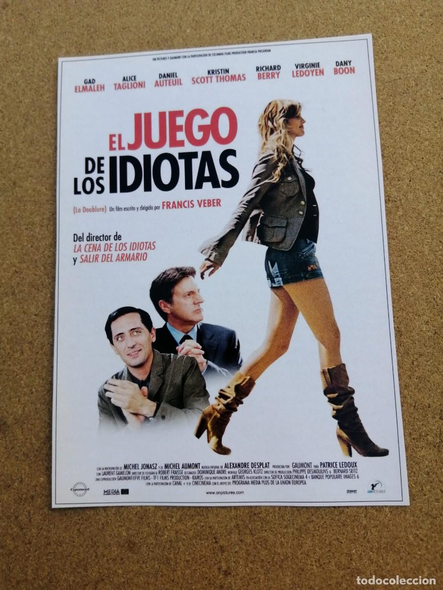 Cine: REPRODUCCION CINE 13 cm X 10 cm. EL JUEGO DE LOS IDIOTAS