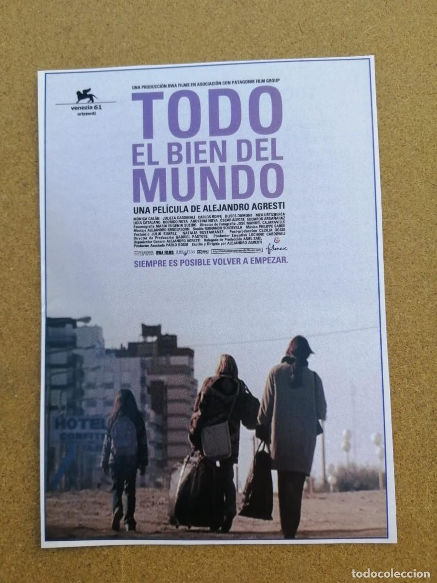 Cine: REPRODUCCION CINE 13 cm X 10 cm. TODO EL BIEN DEL MUNDO