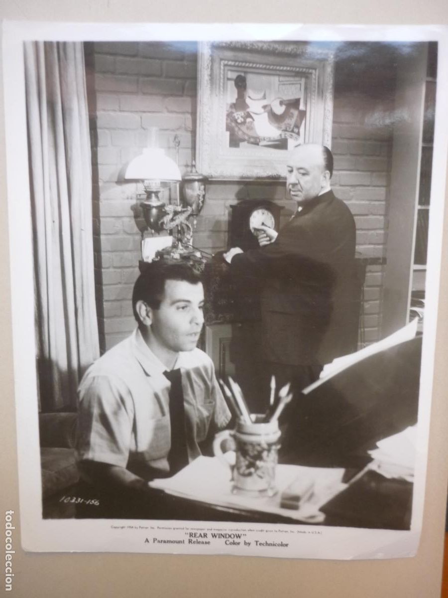 Cine: rear widow - foto original b/n - la ventana indiscreta Alfred Hitchcock