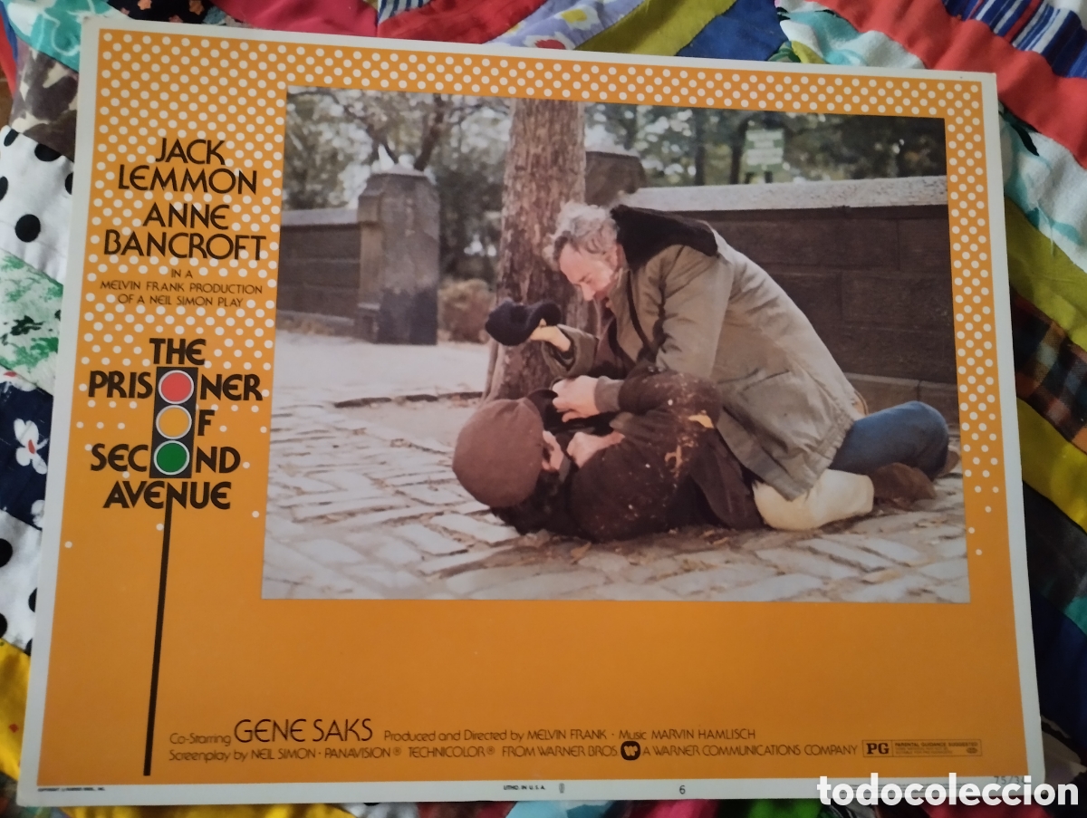 Cine: LOBBY CARD AMERICANO - EL PRISIONERO DE LA SEGUNDA AVENIDA 1975