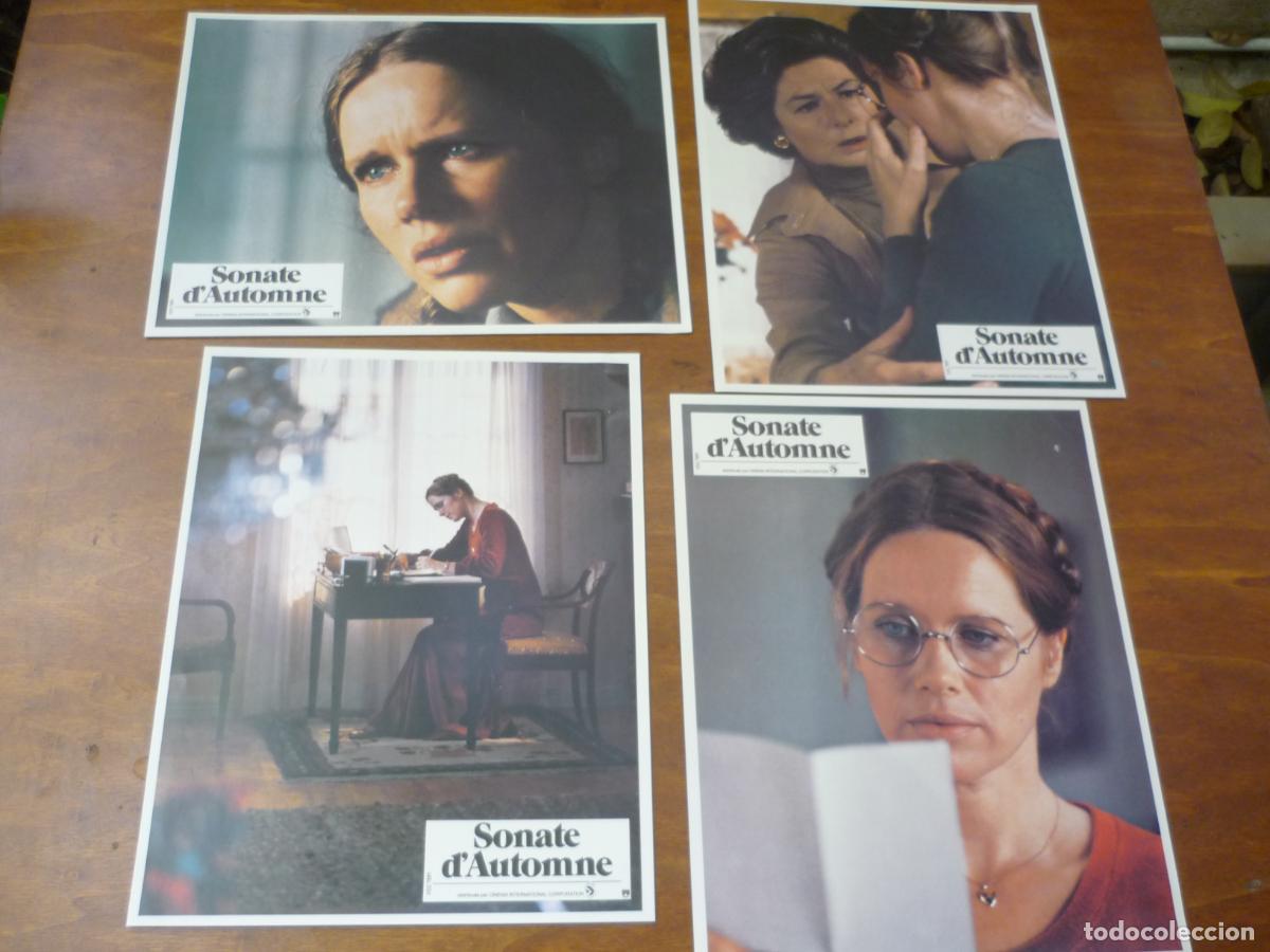 Cine: sonata de oto&ntilde;o - 16 fotocromos originales francia - Ingmar Bergman Liv Ullmann ingrid bergman