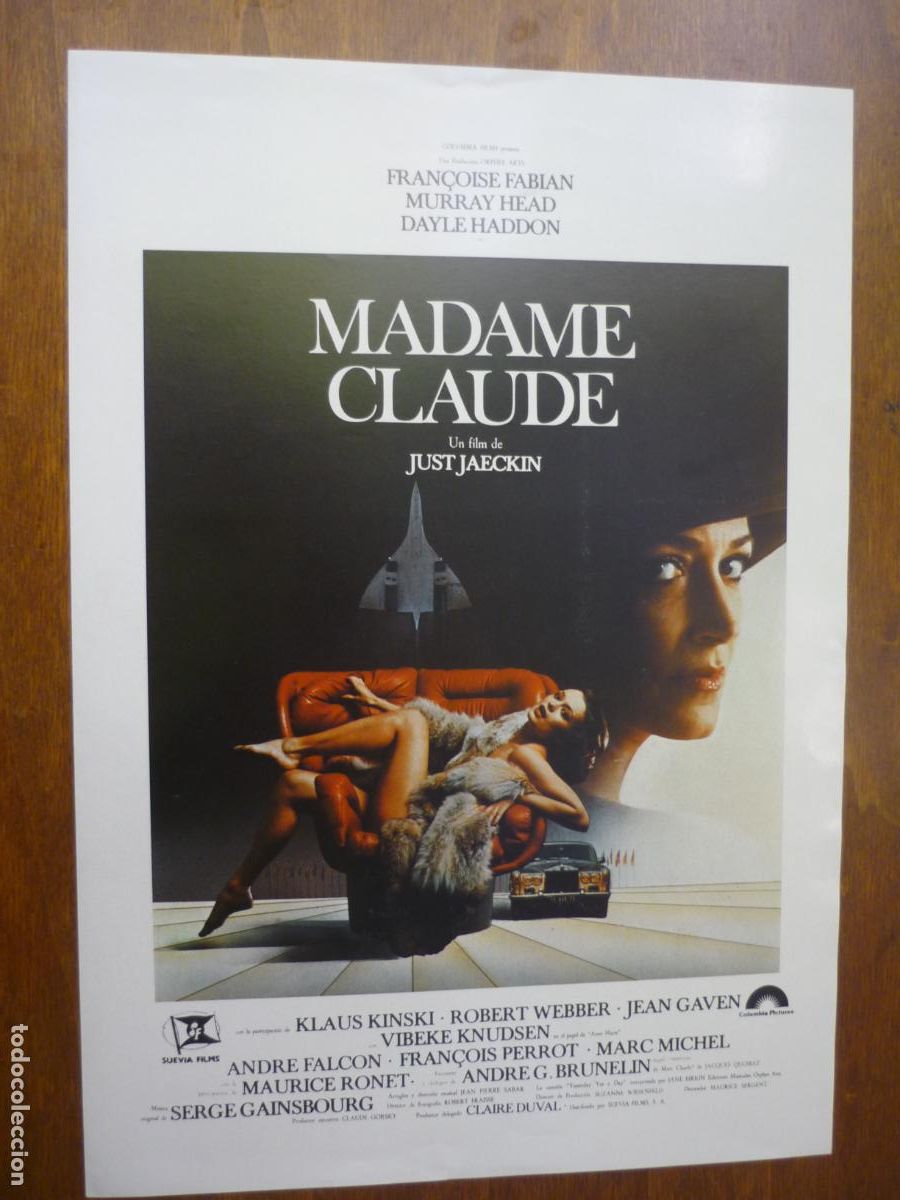 Cine: mademe claude - guia publicitaria original - fran&ccedil;ois fabian kalus kinski dayle haddon just jaekin