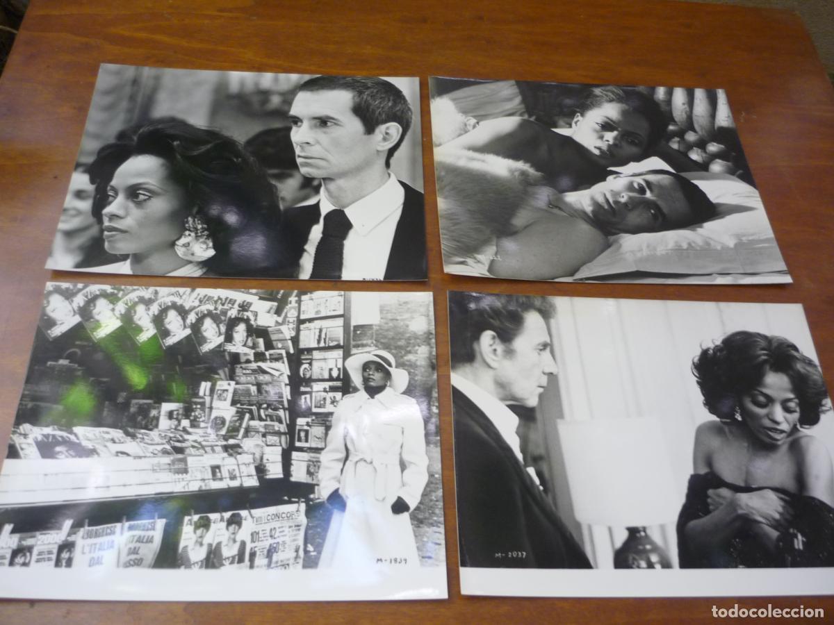 Cine: mahogany piel caoba - 12 fotos originales b/n - Diana Ross Anthony Perkins Jean-Pierre Aumont