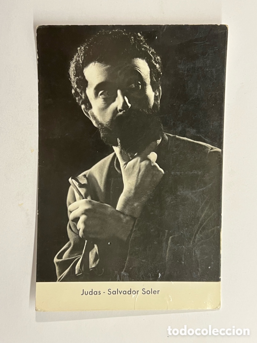 Cine: JUDAS. Salvador Soler, actor espa&ntilde;ol Postal d' OLESA DE MONTSERRAT: La Passi&oacute; (Ed.Patronat)