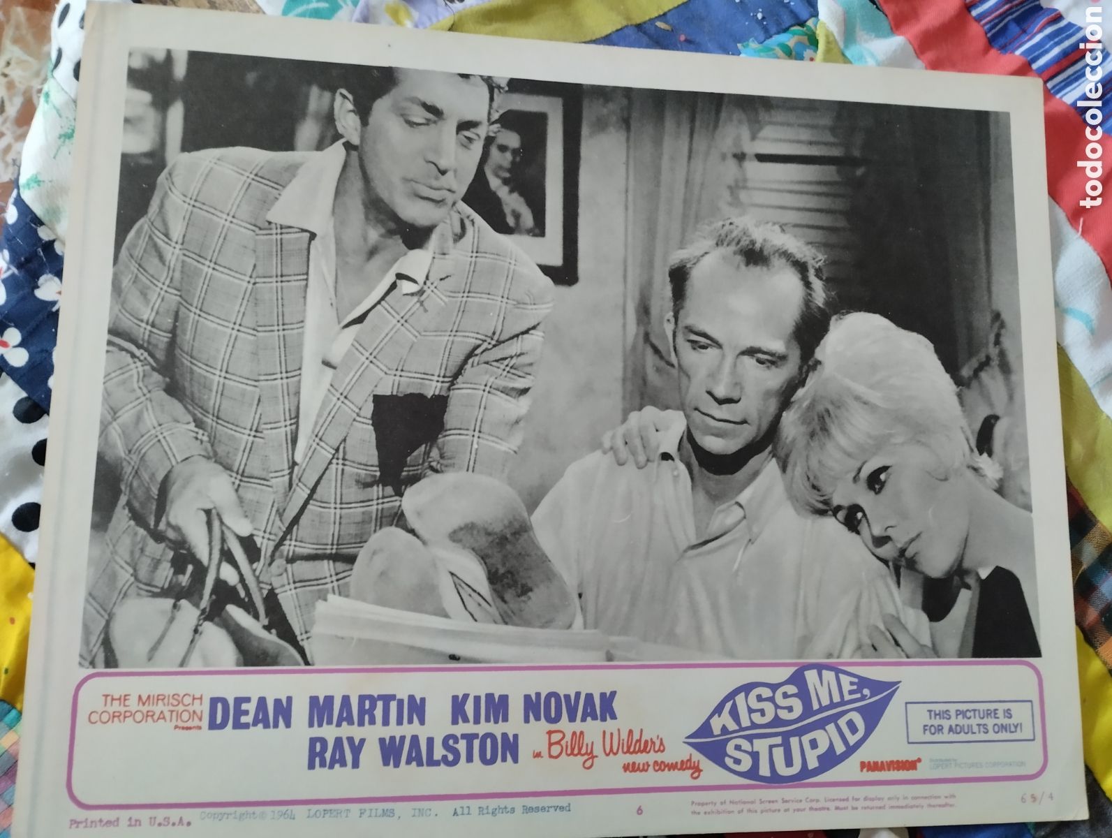 Cine: 3 LOBBY CARDS AMERICANOS - BESAME TONTO 1964