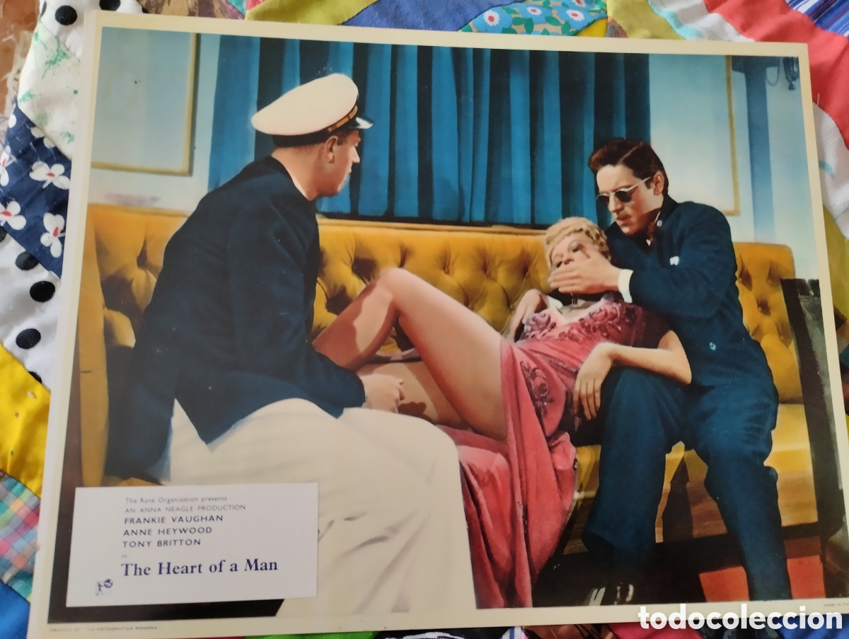 Cine: 3 LOBBY CARDS AMERICANOS - EL CORAZON DE UN HOMBRE 1959