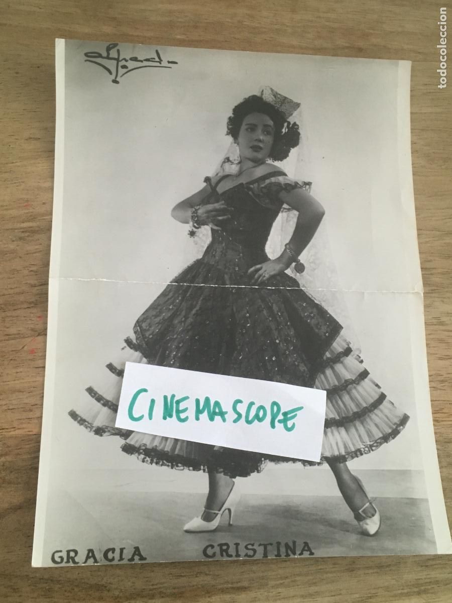 Cinema: cristina gracia actriz bailarina revista flamenco varietes foto original fotografo alfredo barcelona
