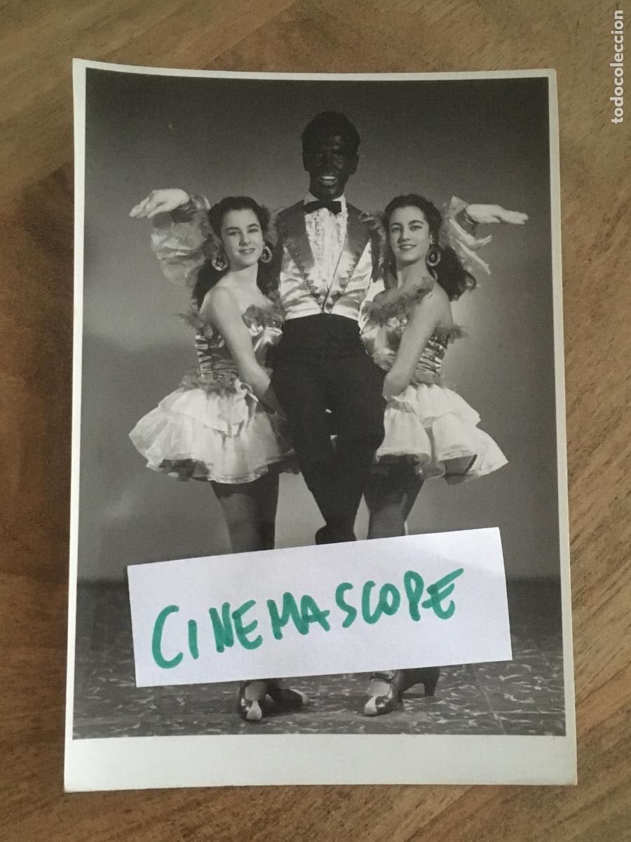 Cine: trio faraon cantante bailarina flamenco danza revista variedades foto original julian valencia