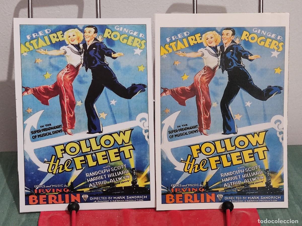 Kino: Sigamos la flota (Follow the fleet) . 2 Fichas revista Accion cine