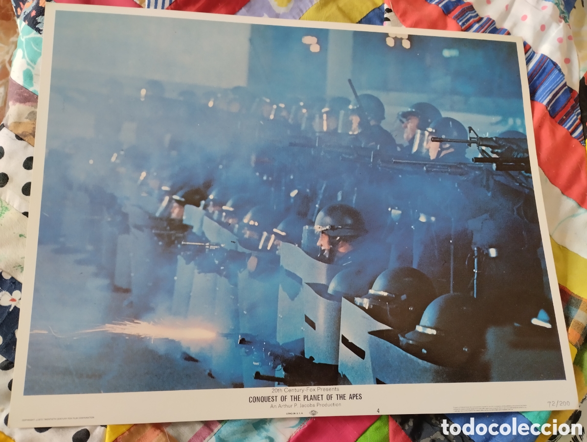 Cine: LOBBY CARD AMERICANO - LA CONQUISTA DEL PLANETA DE LOS SIMIOS 1973