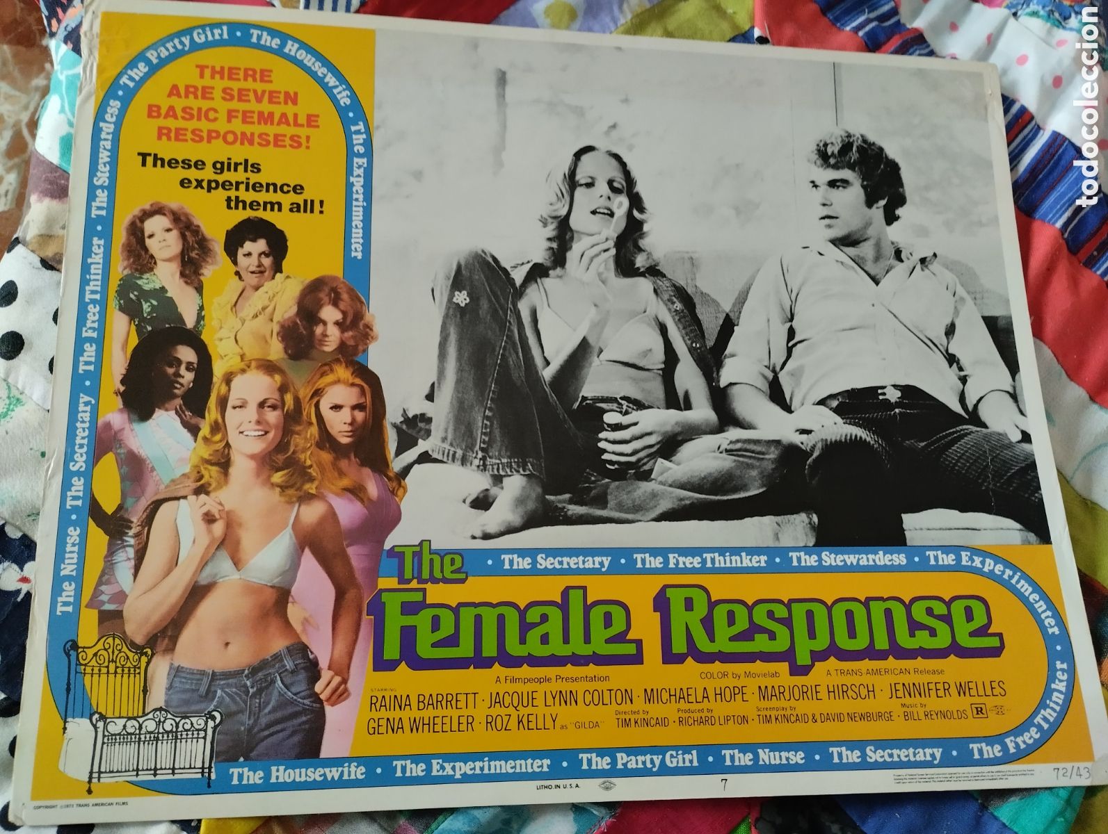 Cin&eacute;ma: LOBBY CARD AMERICANO - THE FEMALE RESPONSE 1973