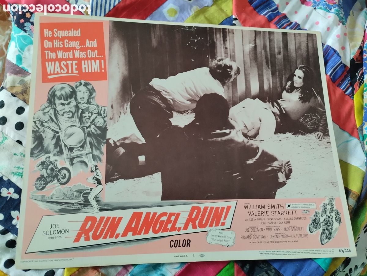 Cine: LOBBY CARD AMERICANO - CORRE ANGEL CORRE 1969