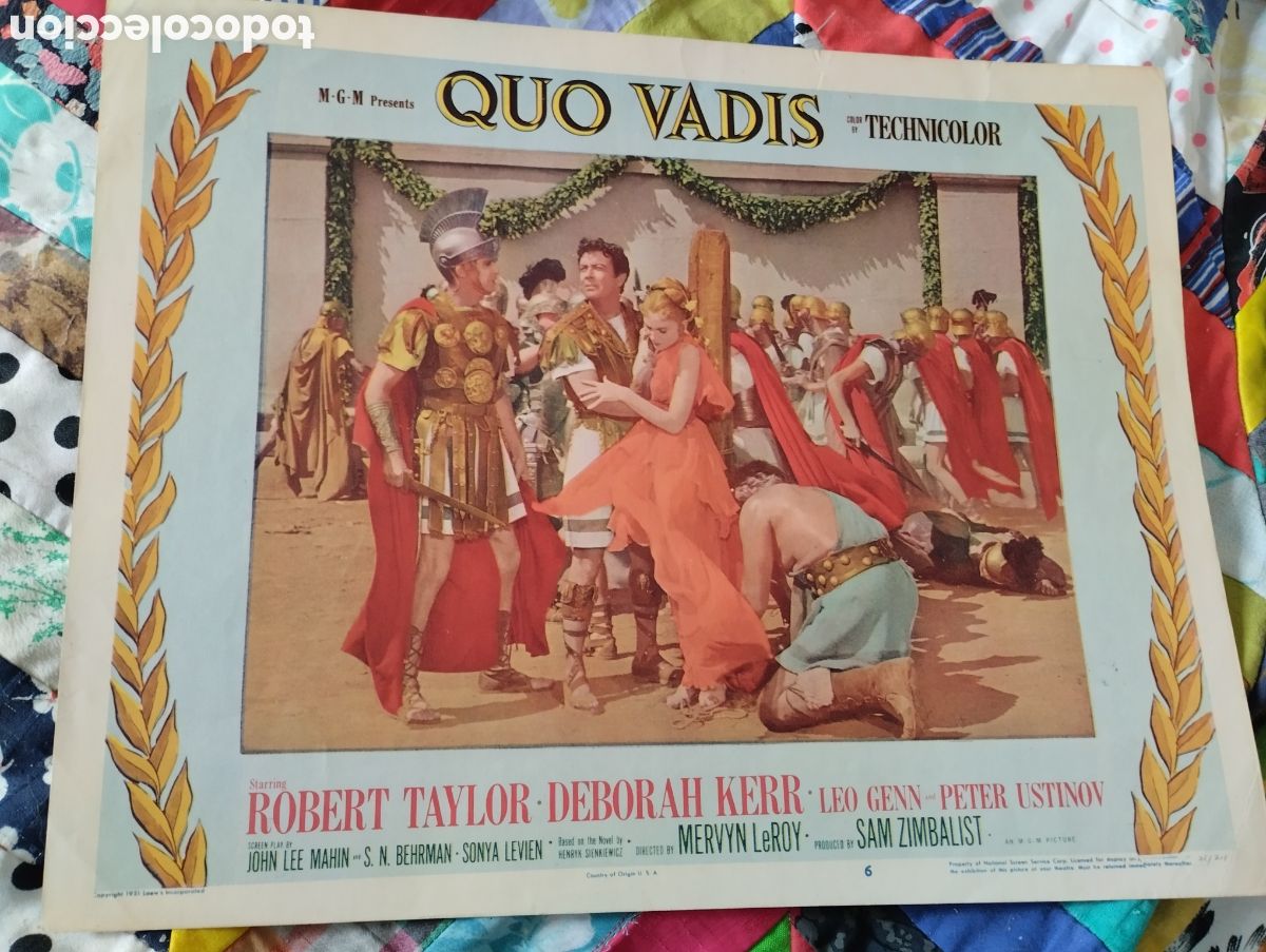 Cine: LOBBY CARD AMERICANO - QUO VADIS