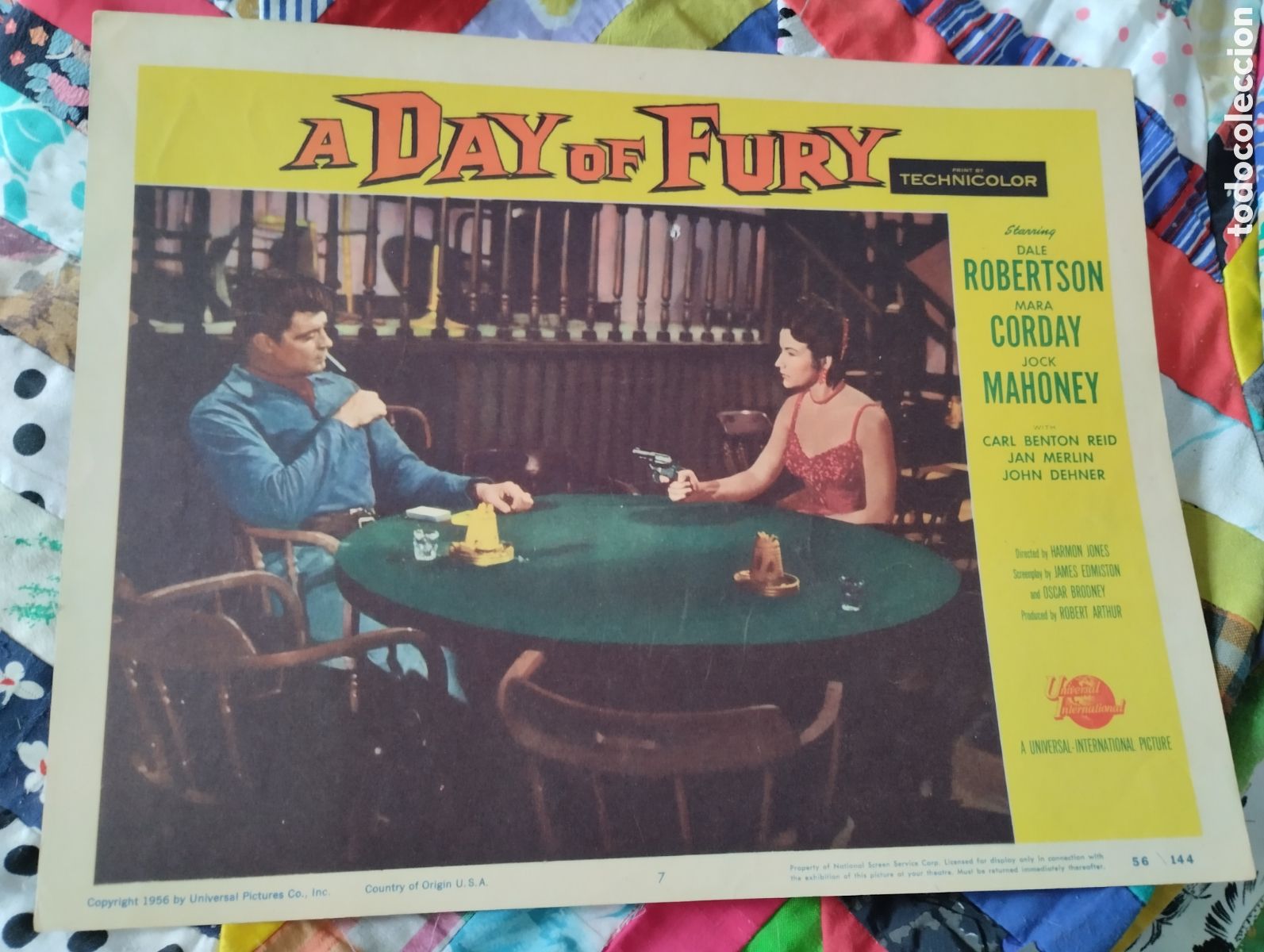 Cine: LOBBY CARD AMERICANO - UN DIA DE FURIA 1956