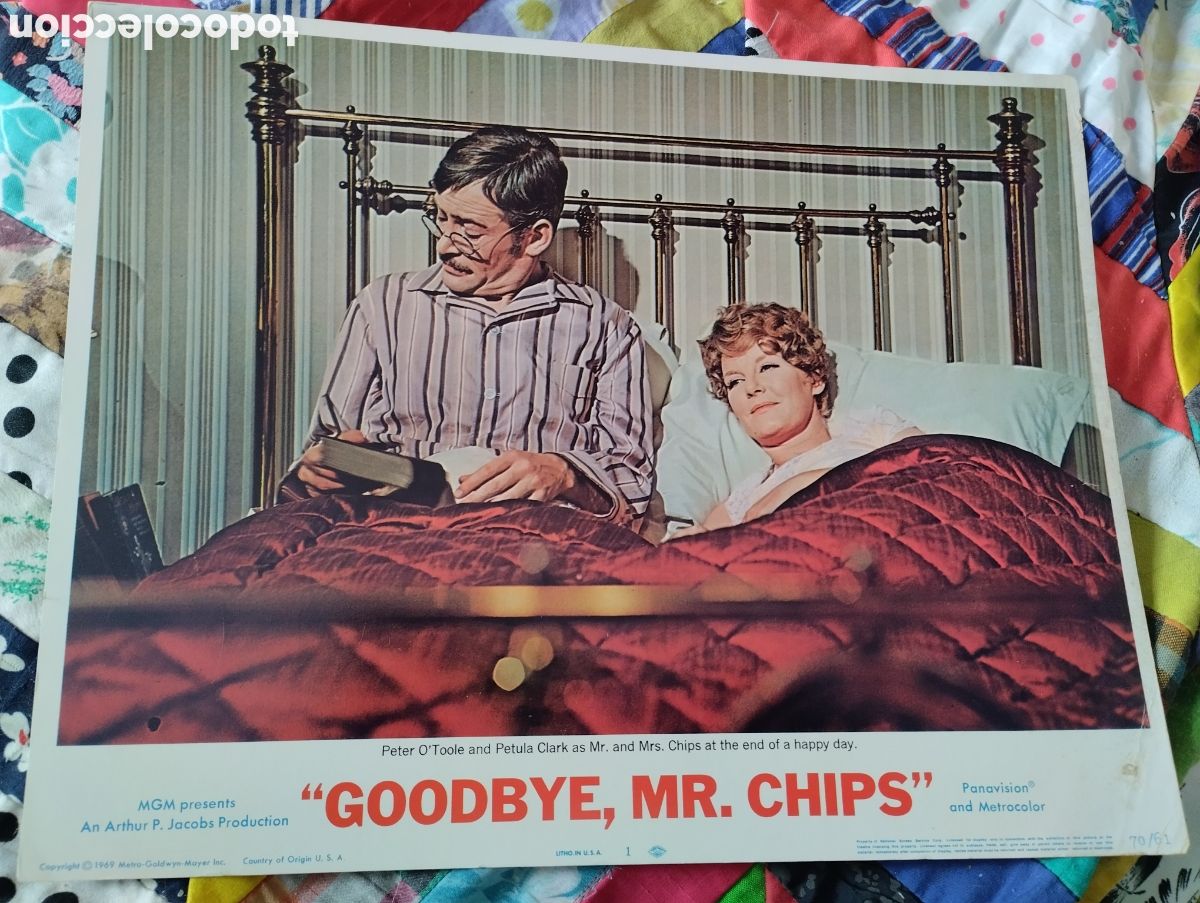 Cine: LOBBY CARD AMERICANO - ADIOS MISTER CHIPS 1969