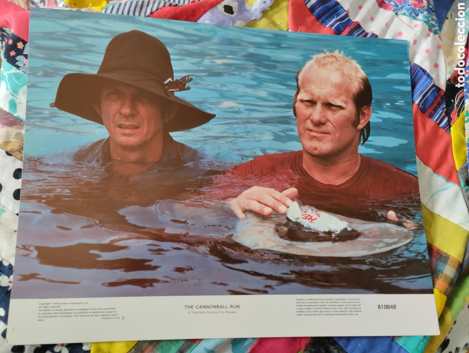 Kino: 3 LOBBY CARDS AMERICANOS - THE CANONNALL RUN 1981