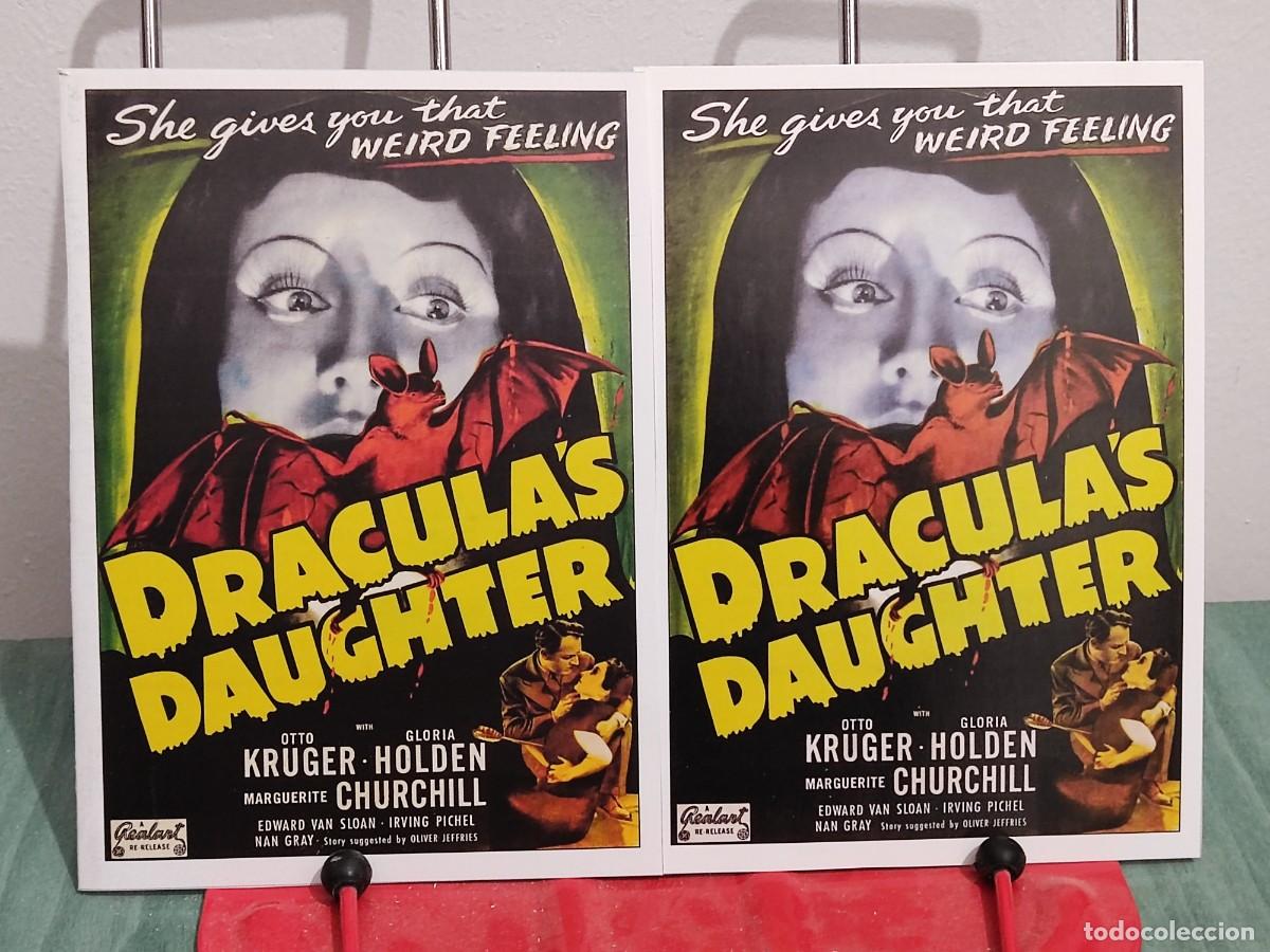 Cinema: La hija de Dracula (Dracula&acute;s daughter) . 2 Fichas revista Accion cine