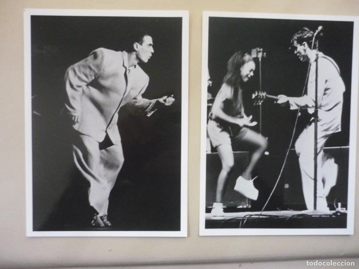 Cine: stop making sense - 4 fotos originales b/n - David Byrne