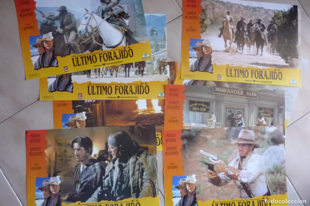 Cine: lote 9 fotocromos pelicula el ultimo forajido mickey rourke