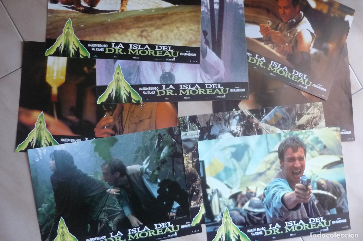 Cine: lote 8 fotocromos la isla del dr.moreau.-marlon brando