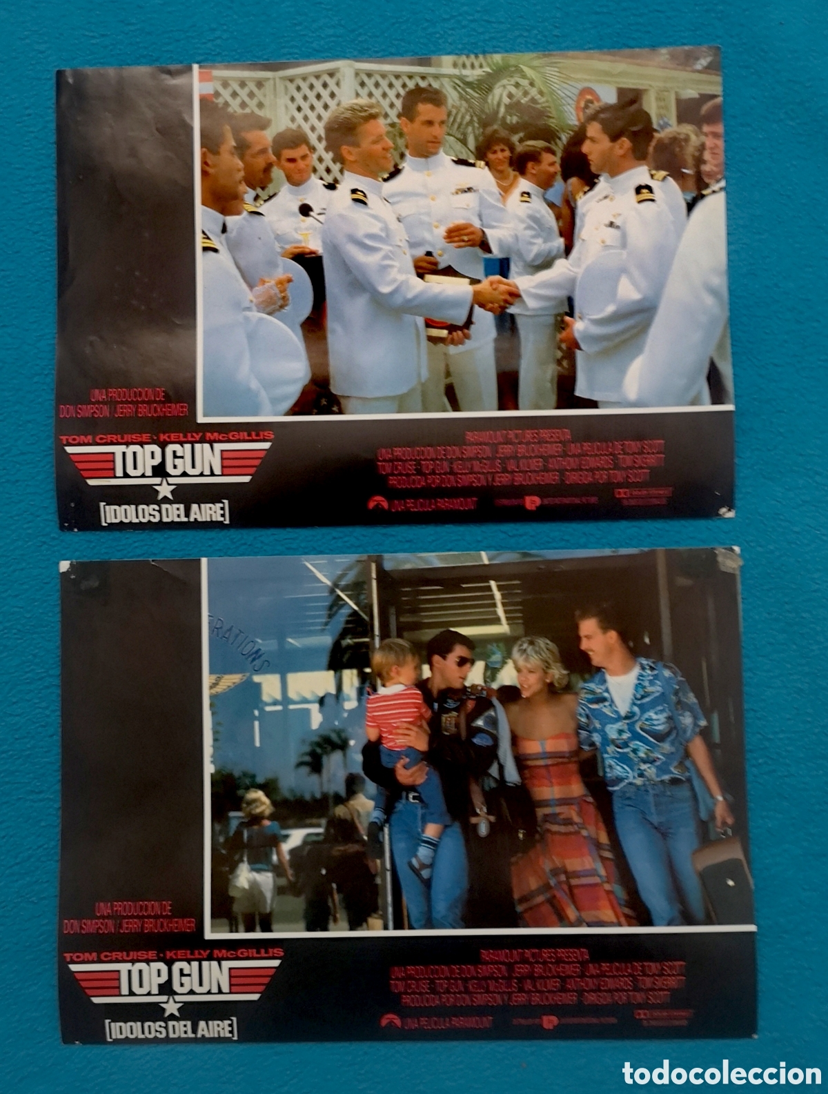 Cine: TOP GUN (&Iacute;DOLOS DEL AIRE) - 2 FOTOCROMOS