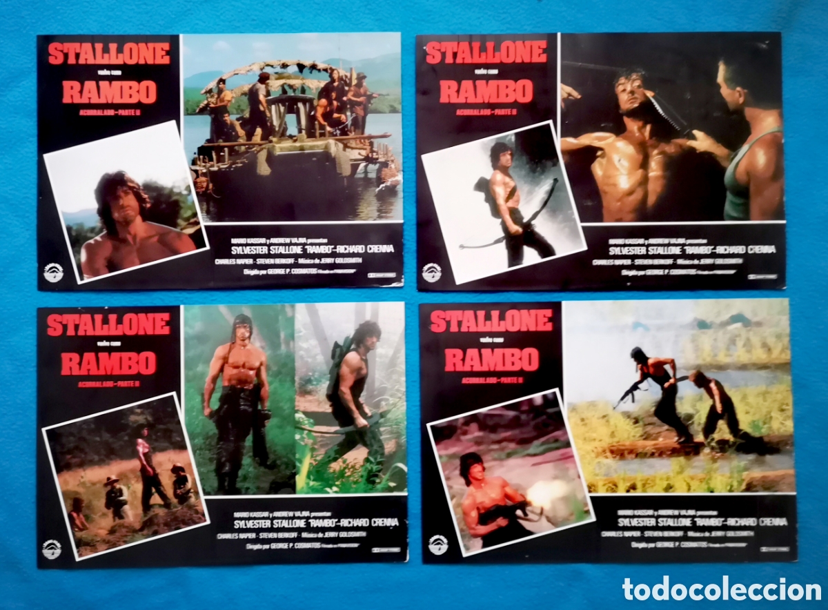 Cine: RAMBO II - 8 FOTOCROMOS