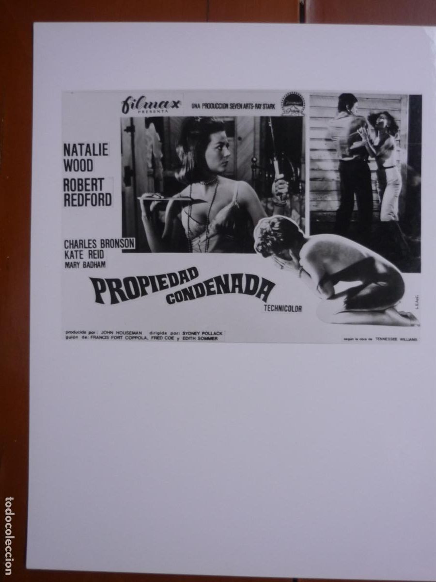Cin&eacute;ma: propiedad condenada - foto original b/n - natalie wood robert redford