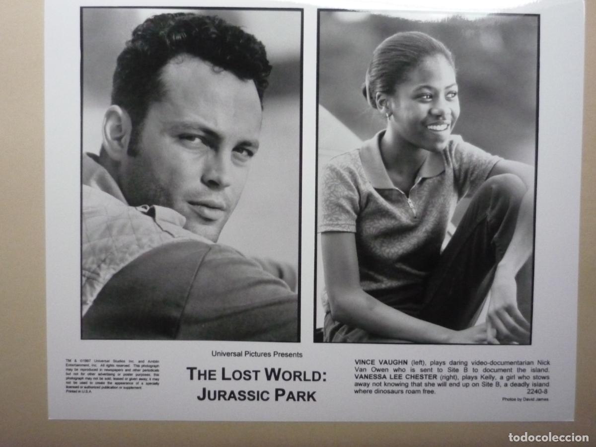 Cine: the lost world jurassic park - foto original b/n vince vaughn vanessa lee chester - steven spielberg