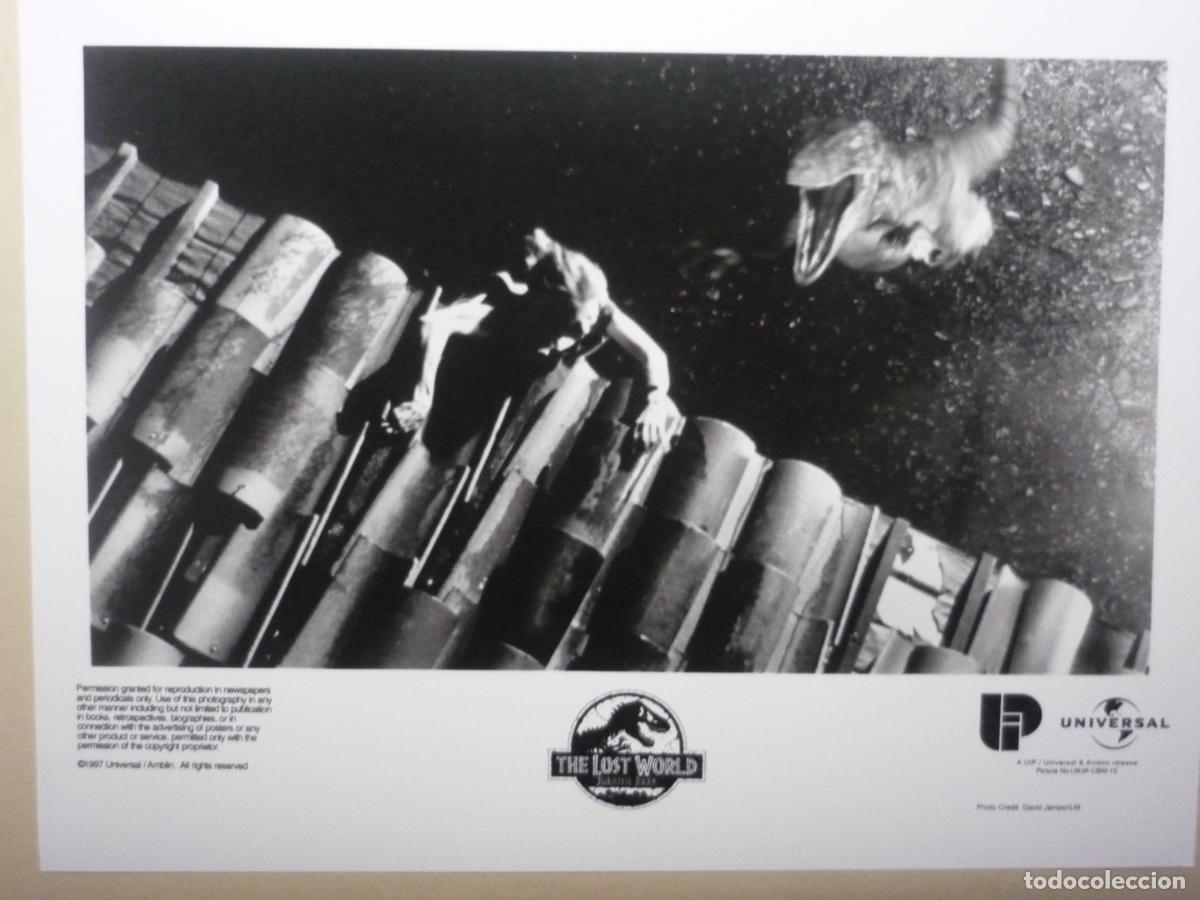 Cine: the lost world jurassic park - foto original b/n - steven spielberg