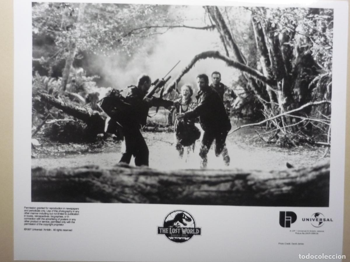 Cine: the lost world jurassic park - foto original b/n - jeff goldblum julianne moore steven spielberg
