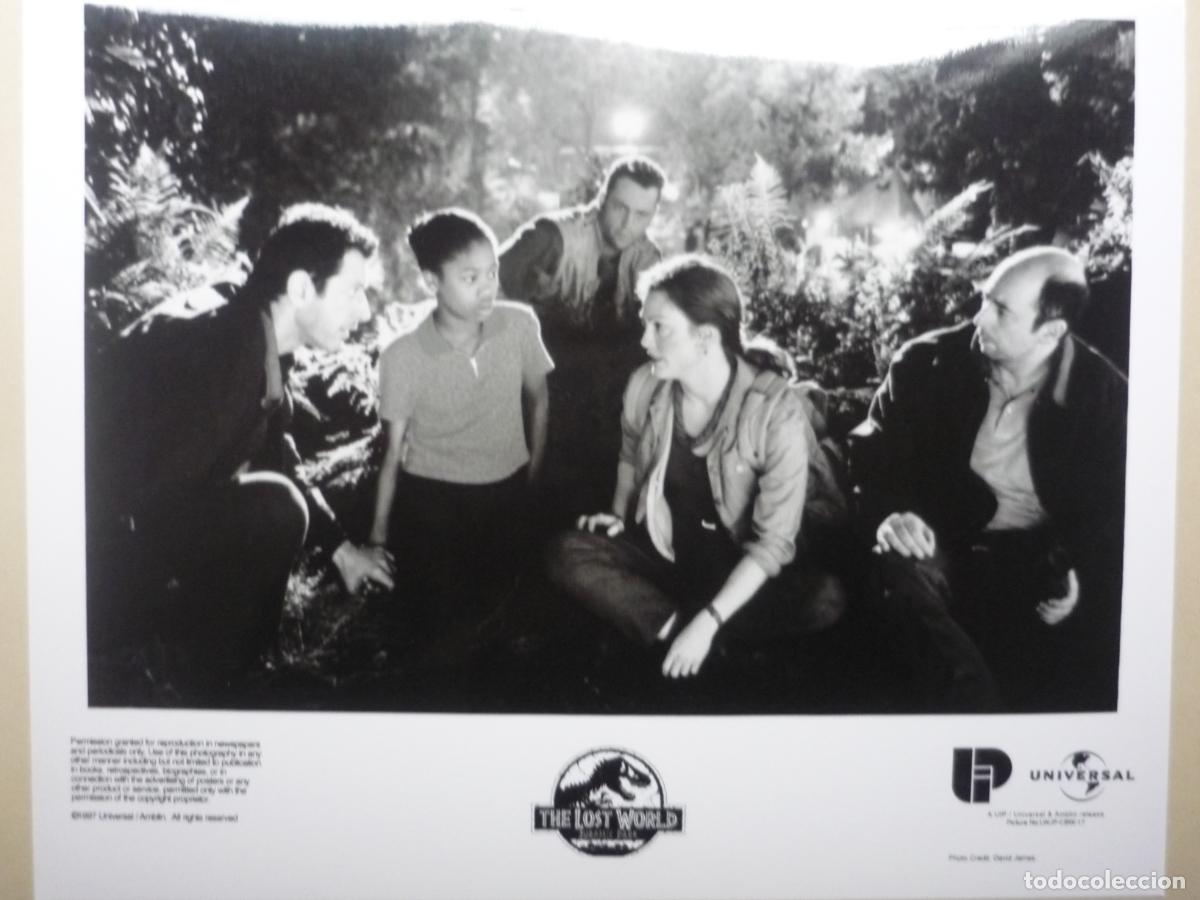 Cine: the lost world jurassic park - foto original b/n - jeff goldblum julianne moore steven spielberg