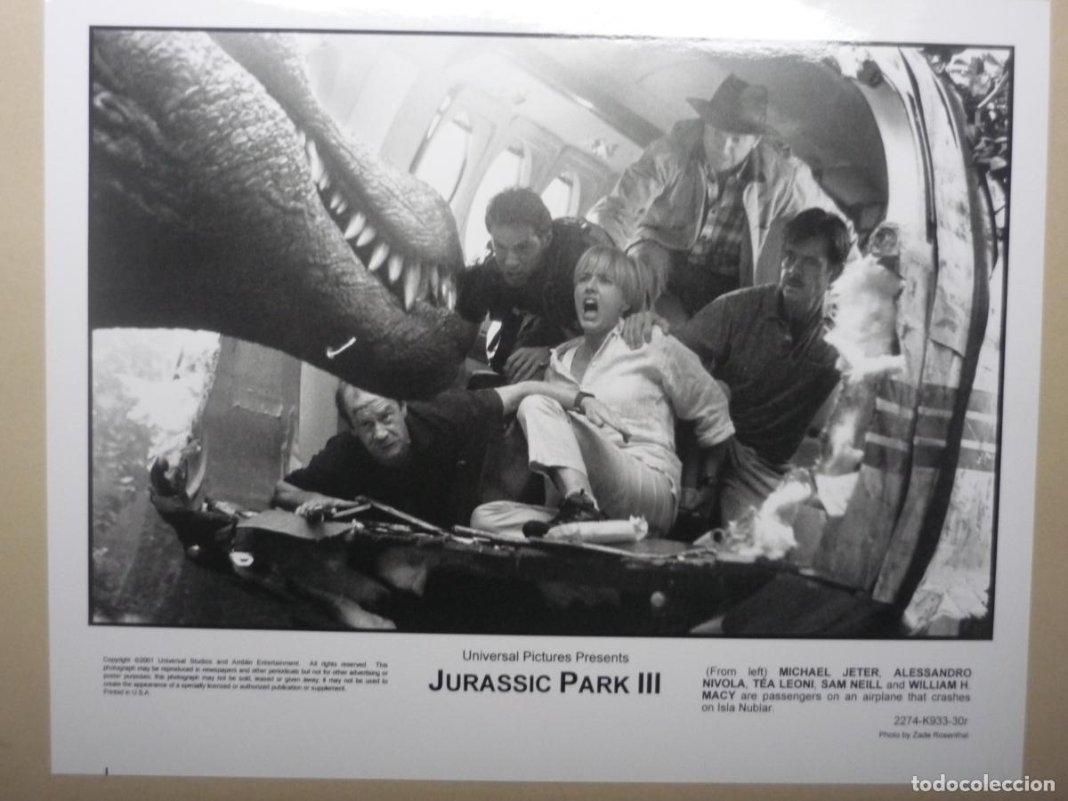 Cine: jurassic park III 3 - foto original b/n - tea leoni sam neill Joe Johnston film