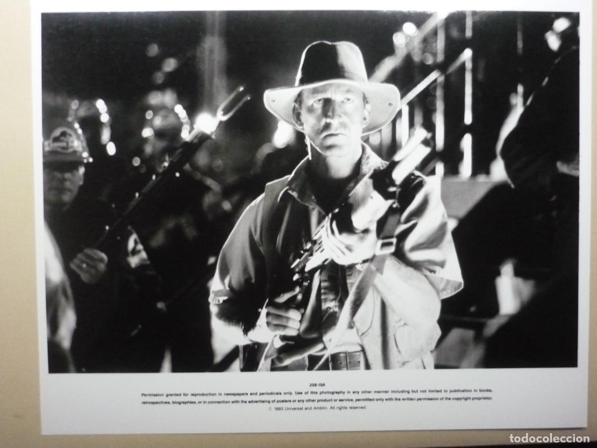 Cine: jurassic park parque jurasico - foto original b/n - Bob Peck - steven spielberg