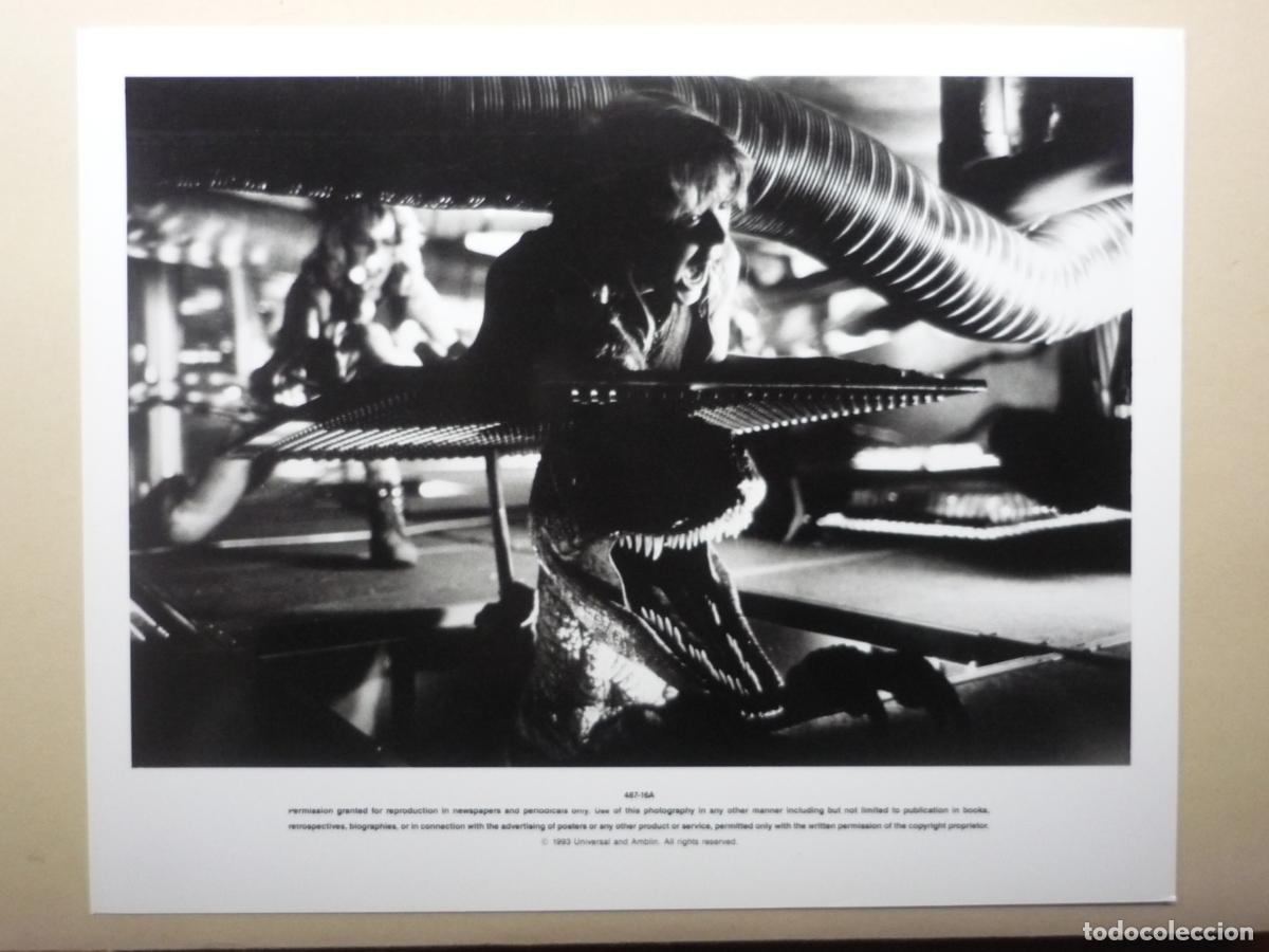 Cine: jurassic park parque jurasico - foto original b/n - ariana richards - steven spielberg