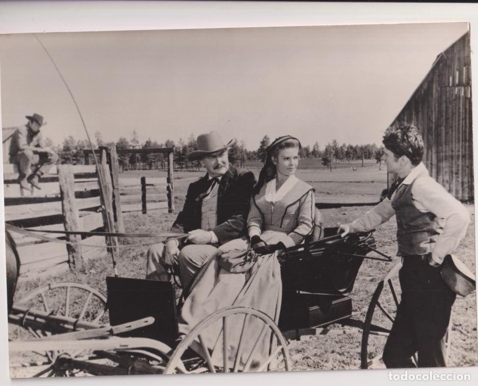 Cine: Duelo en el Barro. Fotocromo. Fotograf&iacute;a (18x24) de Stuart Whitman, patricia owens y don muray. 1959