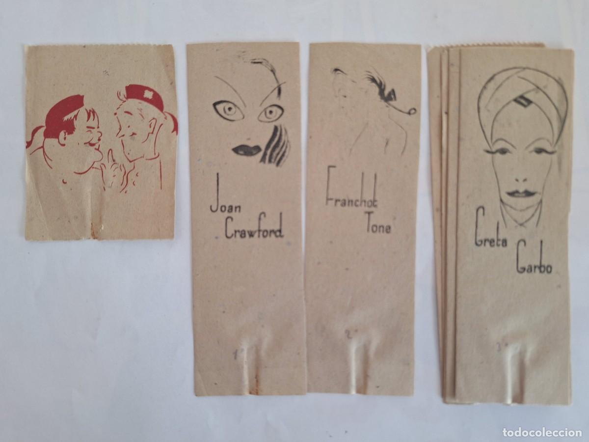 Cine: LOTE 13 CROMOS MUY ANTIGUOS ACTORES Y ACTRICES CINE EPOCA BLANCO Y NEGRO RV