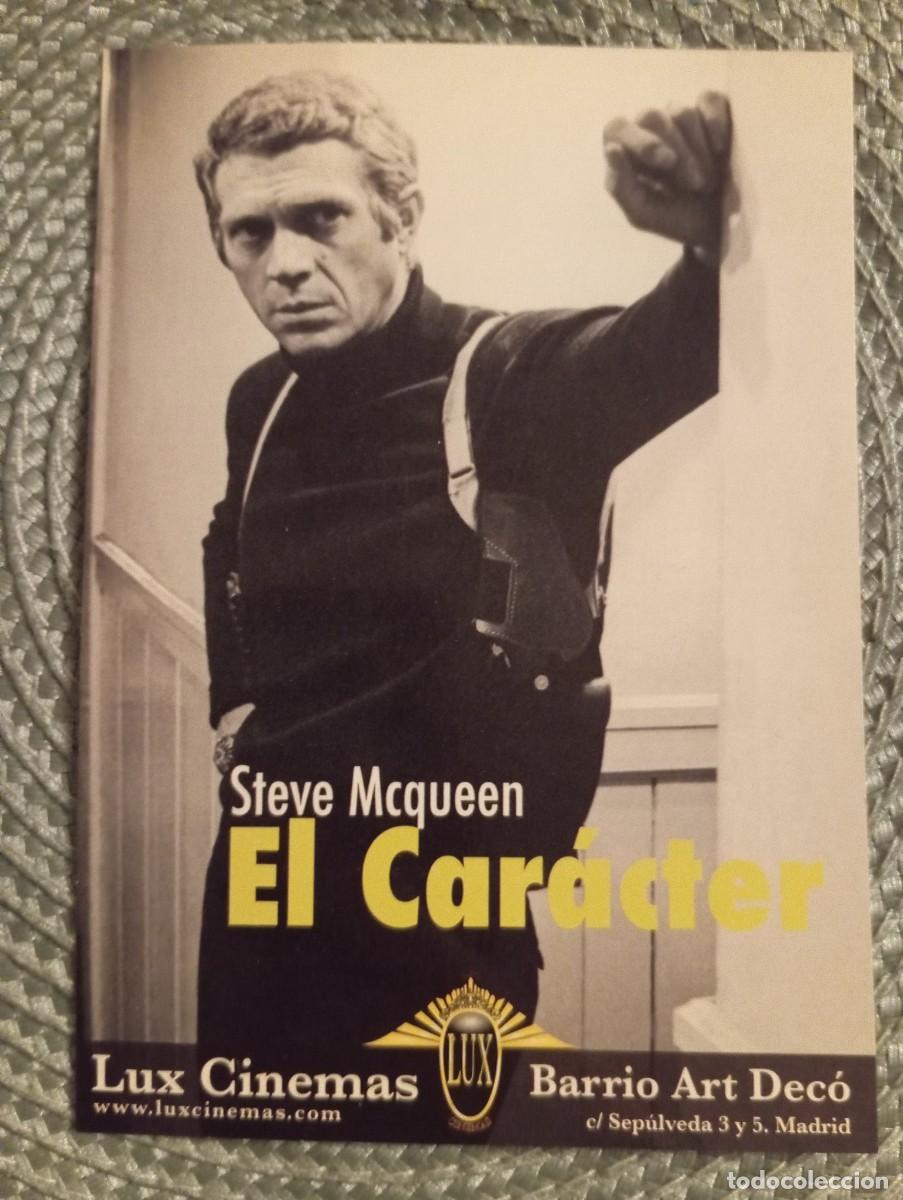Cine: 1 POSTAL - FLYER ** STEVE MCQUEEN . LUX CINEMAS ,** 2007