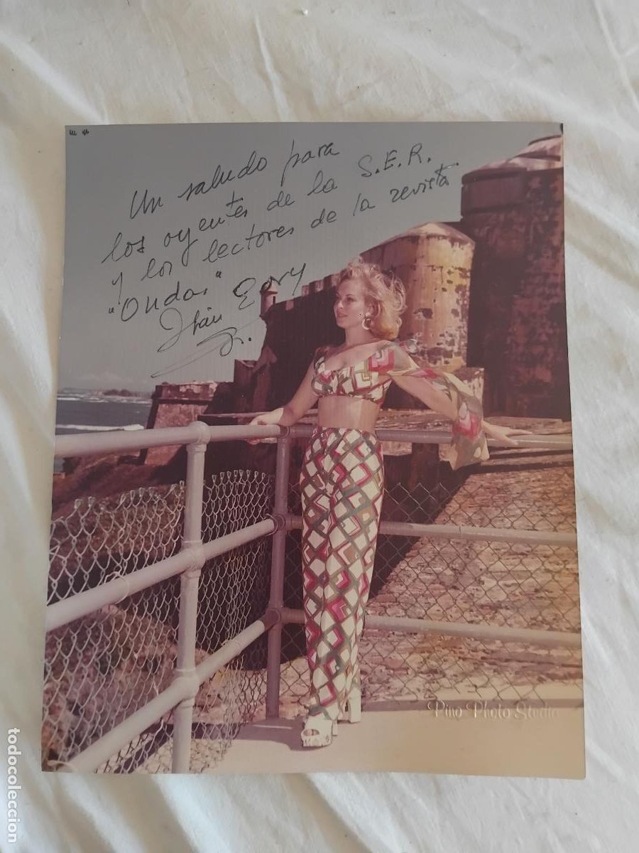 Cine: IRAN EORY. FOTOGRAFIA ORIGINAL FIRMADA Y DEDICADA PARA LA REVISTA ONDAS.