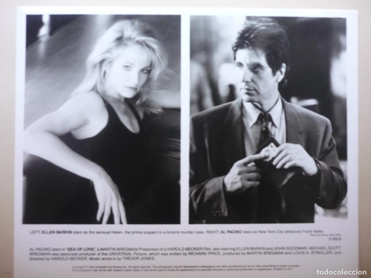 Cin&eacute;ma: al pacino ellen barkin - foto original b/n USA - sea of love melodia de seduccion