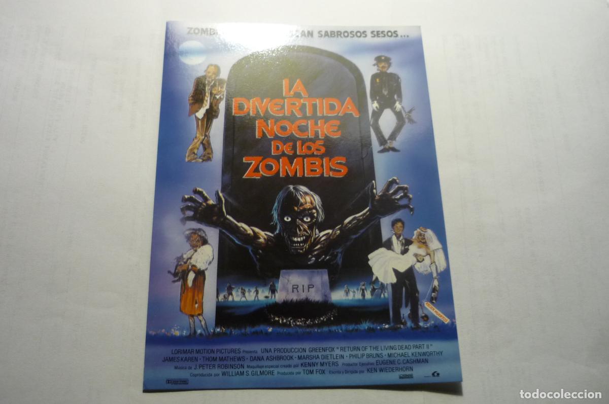 Cine: postal pelicula la divetida noche de los zombis lauren films