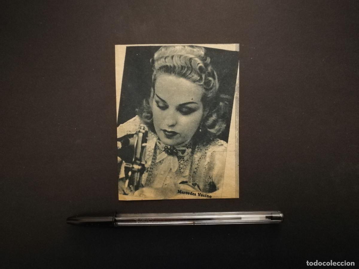 Cine: TARJETA ACARTONADA - MERCEDES VECINO - CINE ESPA&Ntilde;OL