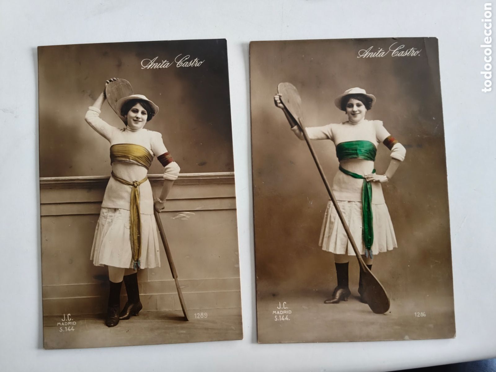 Cine: Lote de 2 Tarjeta postal actriz de teatro Anita Castro