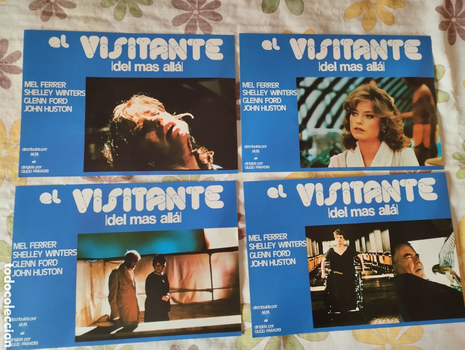 Cine: 12 FOTOCROMOS + POSTER 100 X 70 + GIA DE CINE - EL VISITANTE