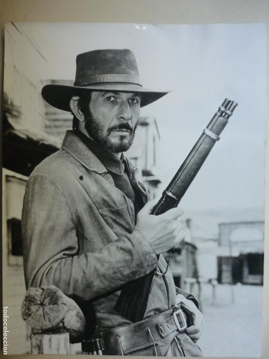 Cine: leonard nimoy - foto original b/n - el or0 de nadie - Spaghetti Western